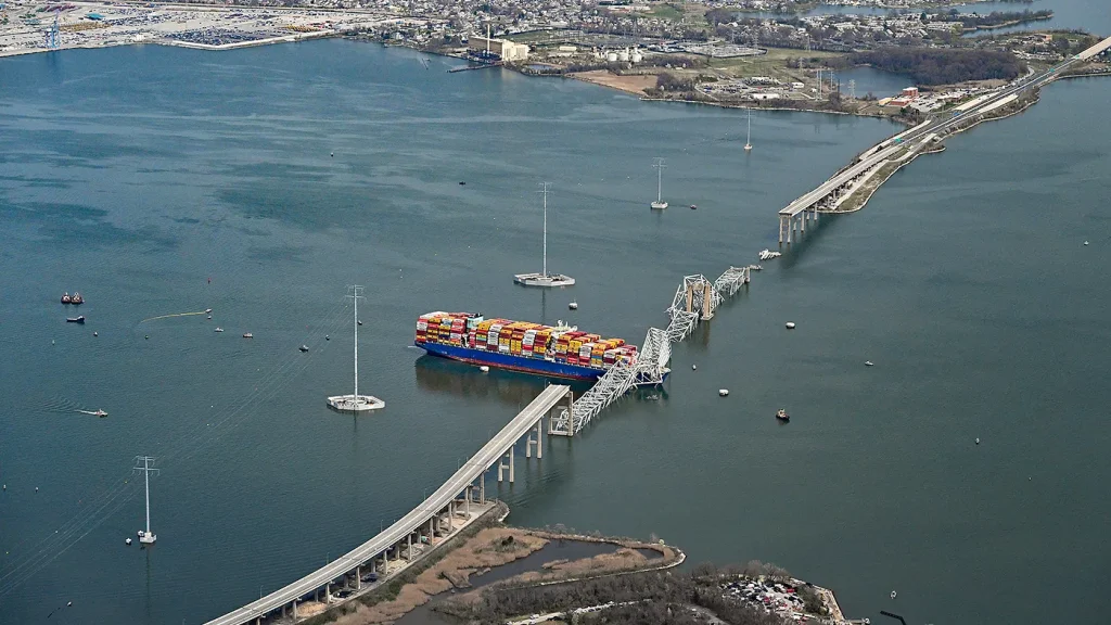 Baltimore Bridge Collapse But Rates Stay Steady for Now