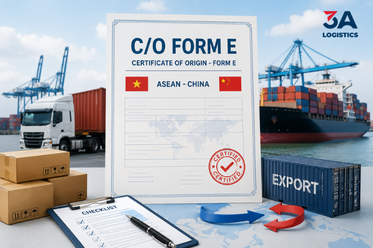 C/O Form E là giấy chứng nhận xuất xứ áp dụng trong khuôn khổ ASEAN - Trung Quốc