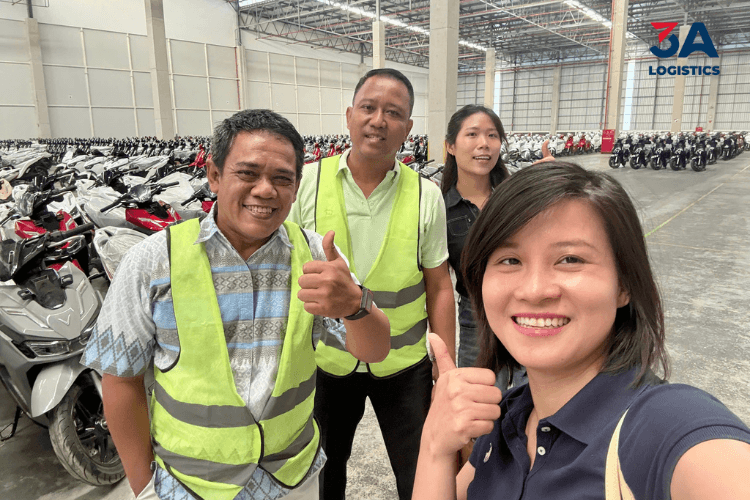 3A Logistics team at the warehouse in Cikarang, Indonesia