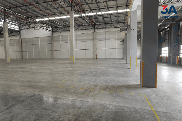 Khu vực lưu kho tại Trung tâm Logistics 3A Cikarang Indonesia